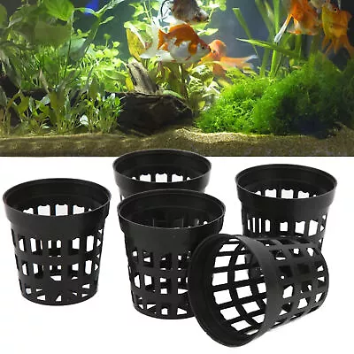 L 10pcs Aquatic Net Cups Aquatic Plastic Garden Fish Tank Planting Basket Fo Bdx • $28.81