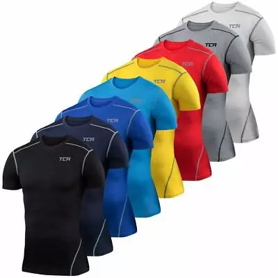 £16.99 • Buy Compression Base Layer Top PowerLayer Mens Boys Short Sleeve Thermal Winter Run