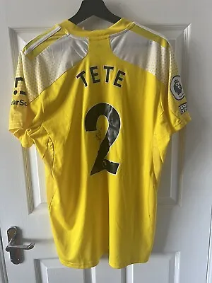 £150 • Buy Signed Kenny Tete #2 Adidas Fulham FC Away Match Shirt