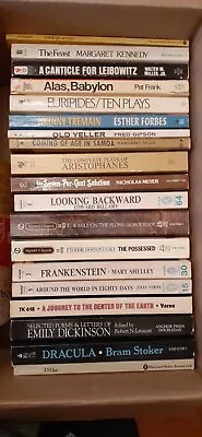 Lot Of 18 Vintage Literary Paperbacks Frankenstein Dracula And More • $25