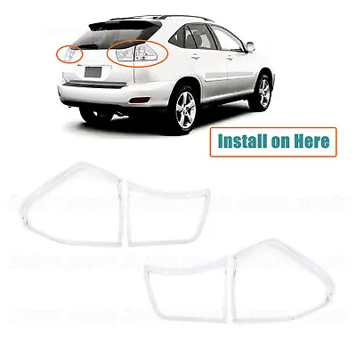 Chrome Rear Taillight Lamp Molding Covers Trims For 2006-2008 Lexus RX400h SUV • $50