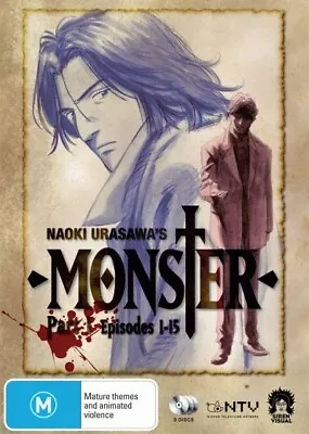 Naoki Urasawa's Monster Part 1 DVD | Episodes 1-15 | Anime | Region 4 • $34.71