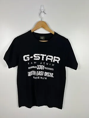 G-Star Raw Black Graphic Cotton Short Sleeve T-Shirt- Size XS GSTAR G Star • $19.30