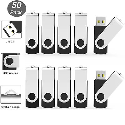 Lot 10 50 128MB USB 2.0 Flash Drive Memory Stick Pen Drive Thumb Storage U Disk • $19.49