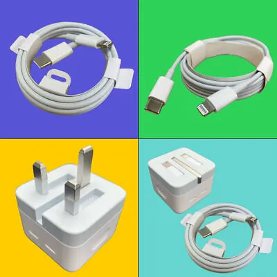 £4.95 • Buy IPhone Charger Cable / Dual USB C Plug For Apple IPhone 8 X 11 12 13 14 Pro Mini