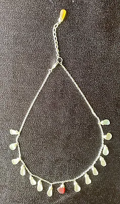 MAUI HANDS Ka'anapali Lahaina Makawao Pa'ai Silver Chain Sea Glass Necklace • $29.99