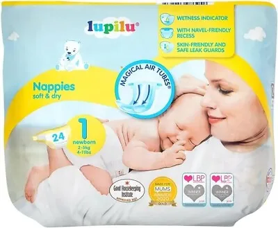 Lupilu Newborn Nappies Size 1 / Pack Of 24 • £4.99