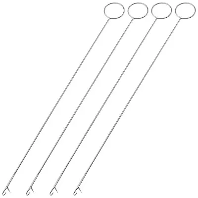 4x Sewing Loop Turner Hook Long Loop Turner Tool With Latch For Fabric Belts • £7.86