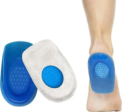 £2.97 • Buy 1 Pair Heel Support Shoe Pads Orthotic - Comfort Foot Care Silicone Gel Insoles