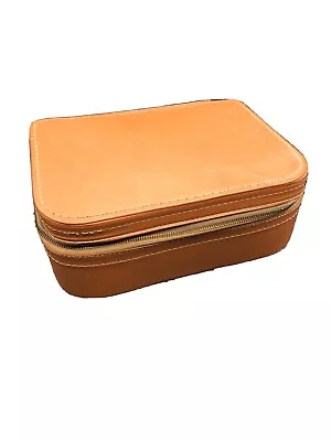 1950s Vintage Men’s Leather Travel Grooming Kit Case Container • $16.99