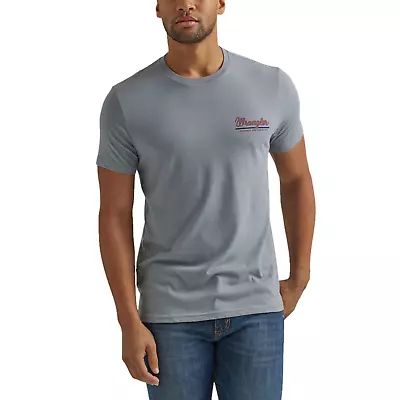 Wrangler Men's Cowboy Graphic Tradewinds Heather T-Shirt 112344159 • $19.97