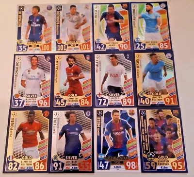 Match Attax Champions League 2017/18 Limited Editions 100 Clubs Club 11s Hh • £2.25