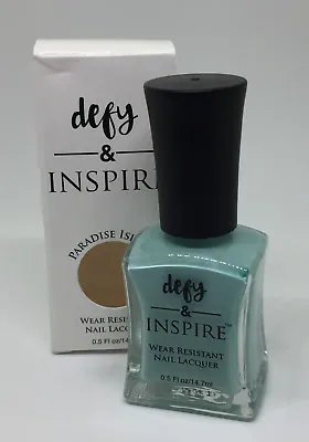 Defy & Inspire Wear Resistant Nail Polish In Paradise Island Sea Foam Mint Green • $2.59