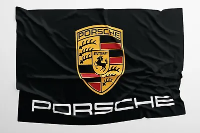 German Stuttgart Car Flag Banner 3x5 Ft Carrera 911 Cayman Coupe Garage Home • $20.89