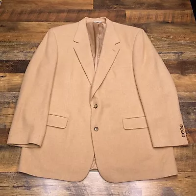 Vintage Bill Blass Blazer Camel Hair 48R Tan Sport Coat • $89.99