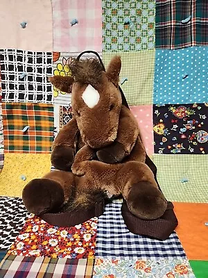 Aurora World Inc. People Pals Stuffed Brown Horse Pony Backpack Bag Adjustable  • $25.95