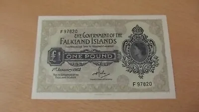 FALKLAND ISLANDS £1 One Pound Note 1 Jan 1982 QEII Uncirculated F97820 • £65