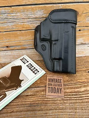 Milt Sparks Black Leather 55BN OWB Holster For 5  Springfield XD 45 Right • $175