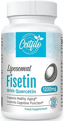 Fisetin With Quercetin 1200mg 60 Softgels • £20.99