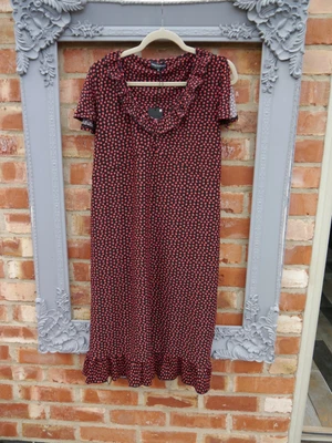 £14.99 • Buy Bnwt New Next Black & Pink Polka Dot Cute Maternity Summer Dress Size 10 Holiday