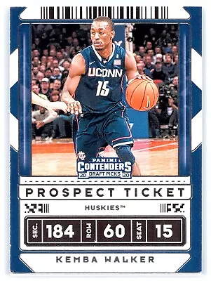 2020 Panini Contenders Draft Picks #9b Kemba Walker Blue Jersey • $1.50