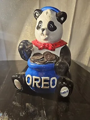 Vintage Ceramic Panda Bear OREO Cookie Jar Nabisco Clasic Collections • $32