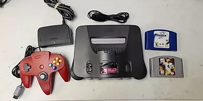 Nintendo 64 N64 Console Bundle Charcoal NUS-001 Tested-Jumper-Controller- 2 Game • $84.99