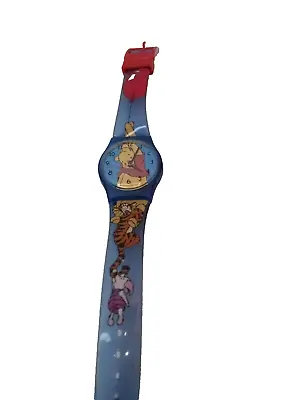 DISNEY Winnie The Pooh  POOH AND TIGGER AND BALLOON  Watch By TIMEX Vintage Pigl • $19.95