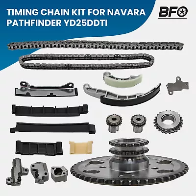 Timing Chain Kit Fit For Nissan 2.5L Navara D40 D22 Pathfinder R51 YD25DDTi /DCi • $200.88