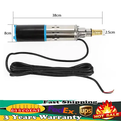 12V Submersible Pump Deep Well Water DC Pump Stainless Steel 12 Volt NEW • $63