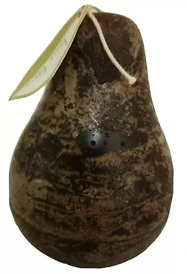 Vance Kitira Brown Pear Shaped Candle 4.5  Tall 9.5oz Hand Crafted 40 Hr New • $12.95