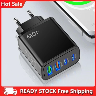 £5.87 • Buy USB C Fast Charger Block 4 Ports Fast USB C Wall Charger For IPhone 14 13 12