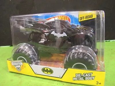 Brand New In Plastic 1/24 Scale Hot Wheels Monster Jam BATMOBILE Batman Truck • $14.50