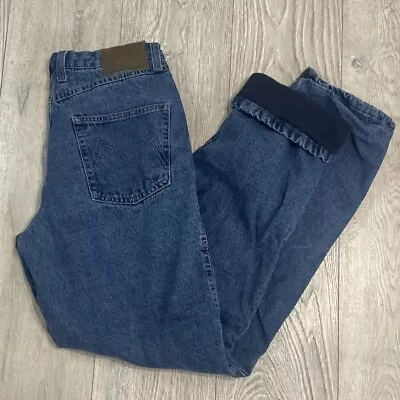 Old Mill Mens Fleece Lined Jeans Denim (Tag34x36) Relaxed Fit Blue Actual 32x34 • $24