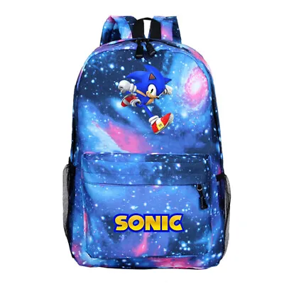 £13.49 • Buy Cartoon Sonic The Hedgehog Kids Backpack Boys School Bag Girl Shoulders Bag Gift