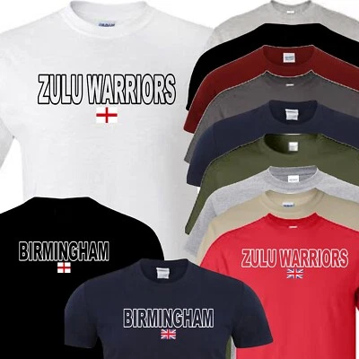 £13.50 • Buy Birmingham Football T Shirt Great Britain Zulu Warriors Novelty Gift Fathers Day