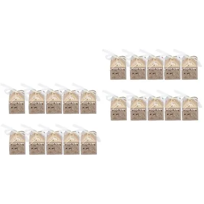  60 Pcs Birthday Paper Favor Boxes Candy Baby Shower Cake Gift • £15.99