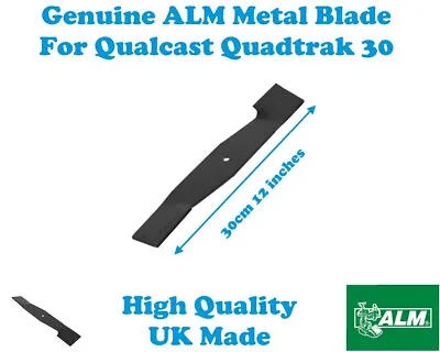 QUALCAST Quadtrak 30 Lawnmower 30cm Metal Blade ALM QT012 • £14.75