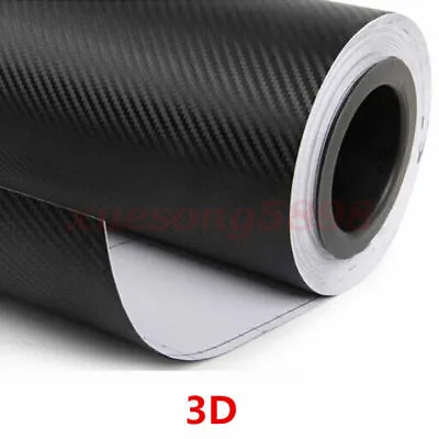 3D 5D Waterproof Carbon Fiber Vinyl Car Wrap Sheet Roll Film Sticker Decal Paper • $45.19
