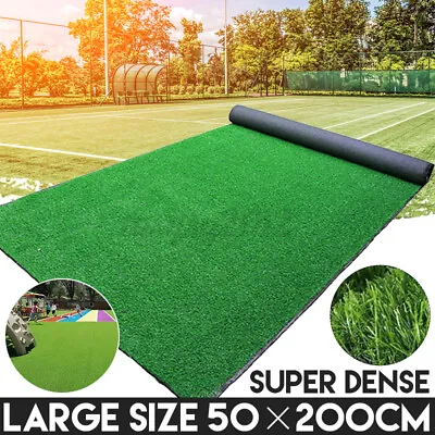 £11.99 • Buy 2m Artificial Synthetic Grass Turf Fake Lawn Outdoor Landscape Golf Floor Mat UK