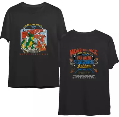 Screen Stars' 1988 Monsters' Of Rock Tour T Shirt Monster' Tour '88 Shirt Doubl • $18.99