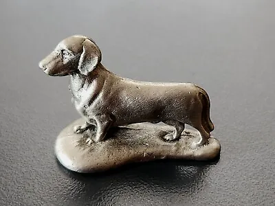 Vintage Pewter Dachshund Miniature Dog Sculpture Signed 1   • $13.95