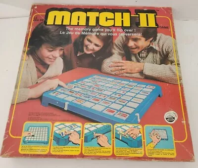 VINTAGE Match II Game COMPLETE Ideal 1978 Memory Flags (Has Wear) • $40.05