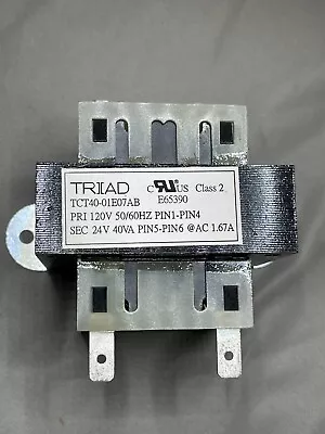 Triad Magnetics TCT40-01E07AB PWR XFMR LAMINATED 40VA CHAS MT • $14.99