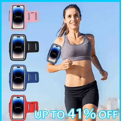 Sports Gym Phone Armband Cover Running Arm Holder Case For All Apple Samsung • £3.13