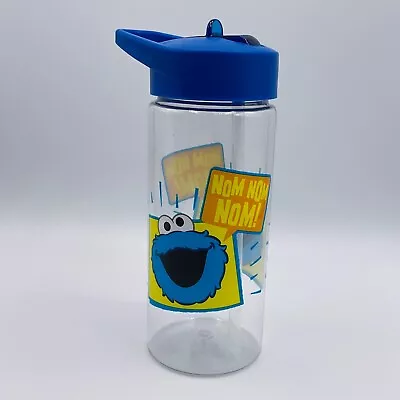 Sesame Street COOKIE MONSTER Water Bottle Sippy Cup Straw Top BPA-FREE Kid Drink • $11.89