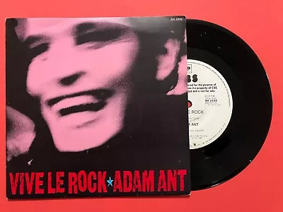 Vinyl Single 7  45rpm : ADAM ANT - Vive Le Rock - 1985 • $13.90