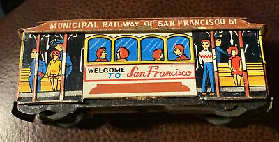 Vintage Toy Tin  San Francisco Cable Car #51  Municipal Railway  • $10