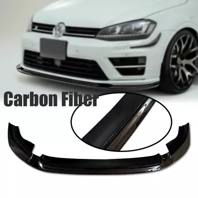 Carbon Fiber An Air Dam Front Bumper Lip For 2013 2014-2017 VW GOLF 7 VII MK7 R • $499