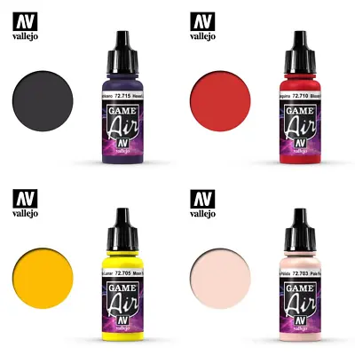 Vallejo Game Air Color Paints - (Singles All Colours) 17ml Bottles Acrylic • £3.49